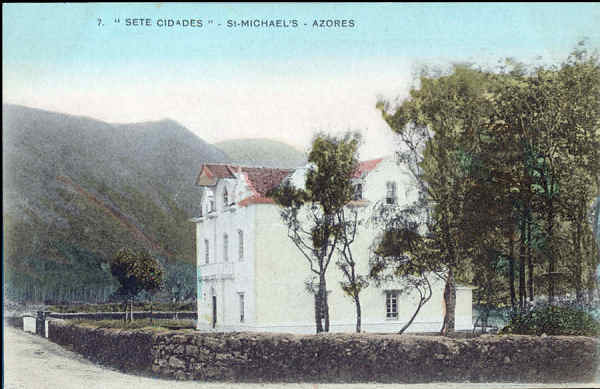 N� 7 - S�O MIGUEL. Sete Cidades - Edi��o an�nima - Dim. 14x9,8 cm - Col. A. Monge da Silva (cerca de 1910)