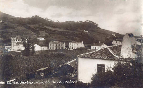 SN - SANTA MARIA. Santa B�rbara - Edi��o an�nima em papel fotogr�fico - Dim. 13,6x8,5 cm - Circulado em 1948 cm - Col. A. Monge da Silva,