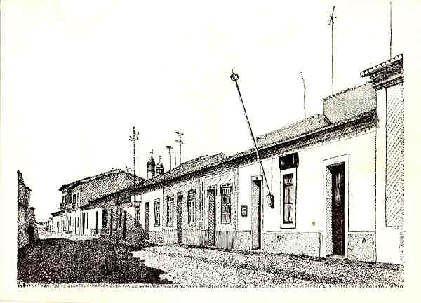 SN - ALDEIA NOVA DE S�O BENTO. Esta��o dos Correios - Edi��o FRANCISCO DA CRUZ LOURO (desenho de 1981) - SD - Dim. 14,8x10,5 cm - Col. A. Monge da Silva