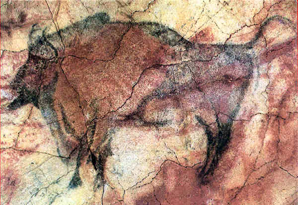 N� 3 - Santilhana del Mar, Altamira, Bisonte barbudo - Dim. 15,1x10,6 cm - Col. Am�lcar Monge da Silva