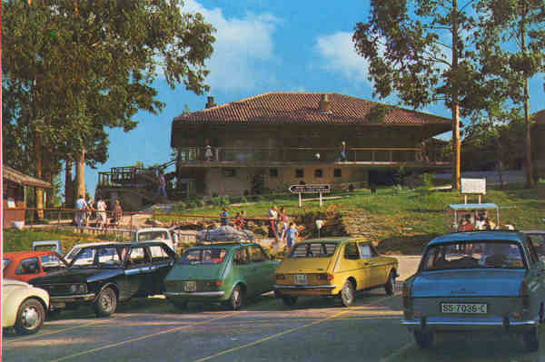 N� 419 - Santillana del Mar. Entrada das grutas de Altamira - Foto J. Adolfo, Torrelavega - Comercial GF Zaragoza - Dim. 15,1x10,6 cm - Col. Am�lcar Monge da Silva