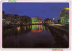 N.� 43 - AVEIRO Aspecto noturno do Canal da ria - Ed. Bruno da Rocha - SD - Dim. 15x10,5 cm - Col. M�rio Silva.