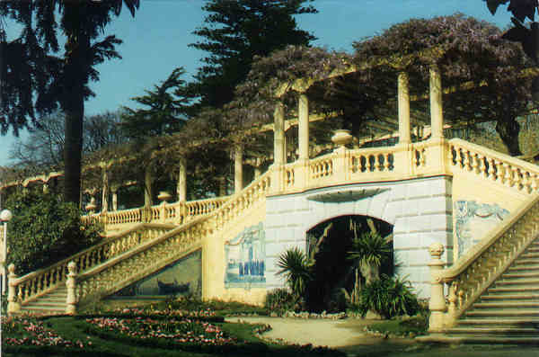 SN - AVEIRO Jardim D. Pedro V. Imagem de Carlos Ramos - Dim.15x10 cm - Col. M�rio Silva.