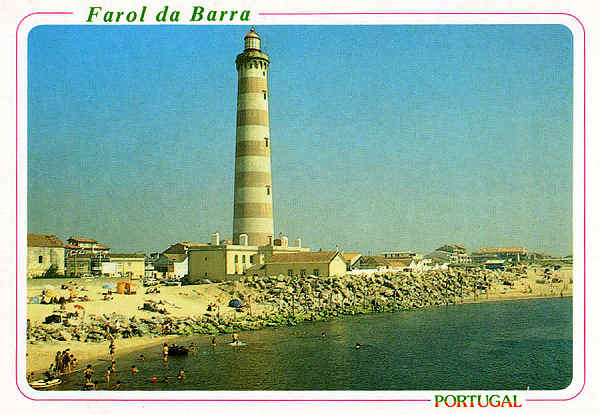 N.� 46 - FAROL DA BARRA (Aveiro) - Ed. �ncora - S/D - Dim.15x10,5 cm - Col. M�rio Silva.