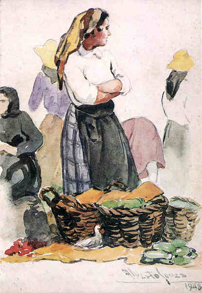 N� ??? - Portugal. Caldas da Rainha. Mercado - Editor NELGRAFICA - (D�cada de 19 70) - Dim. 15.10 cm. - Col. M. Chaby