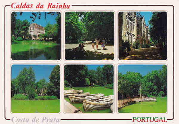 N� ??? - Portugal. Caldas da Rainha. V�rios aspectos do Parque D. Carlos I - Editor Francisco M�s - Dim. 13,9x8,7 cm. - Col- M. Chaby
