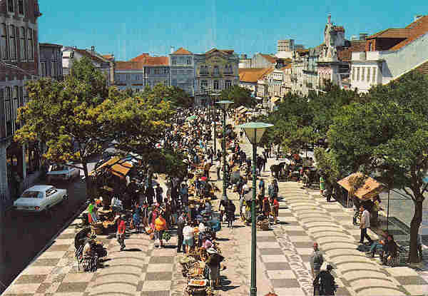 SN - Portugal. Caldas da Rainha. Pra�a da Rep�blica - Editor �ncora - (D�cada de 1970) - Dim. 15x10 cm. - Col. M. Chaby