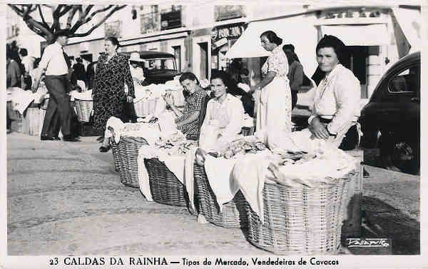 N� 23 - Portugal. Caldas da Rainha. Tipos de Mercado, Vendedeiras de Cavacas - Editor Passaporte Loty - Editado 1951 - Dim. 14x9 cm. - Col. M. Chaby