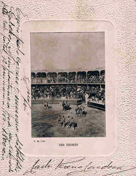 SN - Portugal. Caldas da Rainha. Pra�a de Touros - Ed. F. de Lima - Data 1902 - Dim. 14x9 cm. - Col. M.Chaby