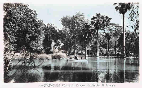 N� 4 - Portugal. Caldas da Rainha. Parque da Rainha D. Leonor - Colec��o D�lia - Editado em 1955 - Dim. 14x9 cm. - Col. M. Chaby