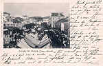 SN - Portugal. Caldas da Rainha. Pra�a-Mercado - Editor Cabeleireiro de Lisboa, Pra�a Maria Pia n� 12 (Editado em 1903 - Dim. 9x14,3 cm. - Col. M. Chaby