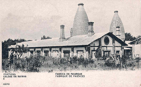 N� 417 - Portugal. Caldas da Rainha. Fabrica de Faian�as - Editor Paulo Emidio Guedes e Saraiva (1903) - Dim. 9x14 cm - Col. Miguel Chaby