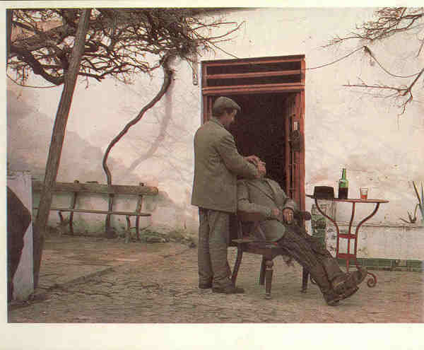 N� 28 - Cuba Portugal. P�tio de Taberna - Ed. C�mara Municipal de Cuba - Foto Lu�s Pav�o - SD - Dim. 14,5x11 cm. - Col. Ilda Bastos.