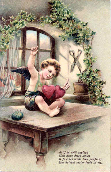 Serie 6247 - Postal em relevo - Edi��o Paul Finkenrath, Berlin - Circulado em 1907 - Dim. 13,7x8,7 cm - Col. Am�lcar Monge da Silva