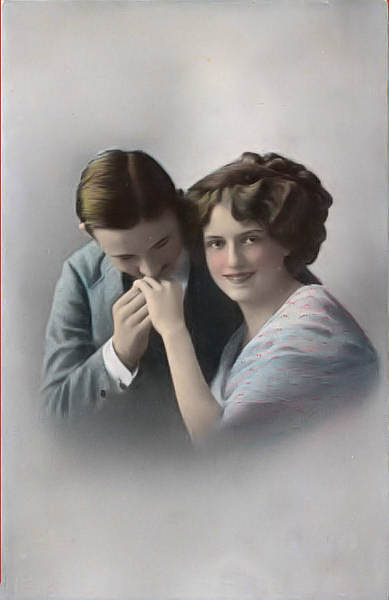 S�rie 1244 - Edi��o an�nima alem� - Dim. 13,5x8,8 cm - Col. Am�lcar Monge da Silva (cerca de 1910)