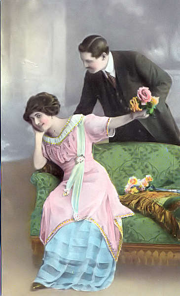 Serie 1272 - Edi��o an�nima impressa na Alemanha - Dim. 13,7x8,7 cm - Col. Am�lcar Monge da Silva (cerca de 1910)