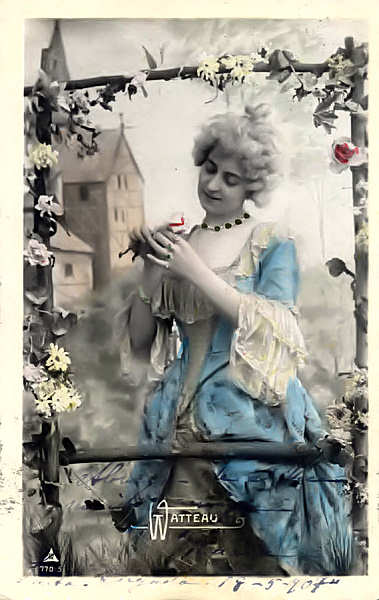 N� 707-5 - Edi��o Watteau, Fran�a - Circulado em 1907 - Dim. 14x8,8 cm - Col. Am�lcar Monge da Silva