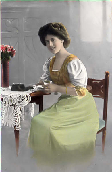 S�rie 1345-1 - Edi��o an�nima - Din. 13,6x8,7 cm - Col. Am�lcar Monge da Silva (cerca de 1910)