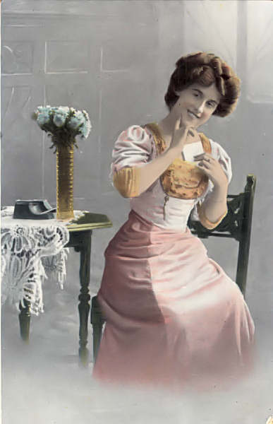 S�rie 1345-5 - Edi��o an�nima - Din. 13,6x8,7 cm - Col. Am�lcar Monge da Silva (cerca de 1910)