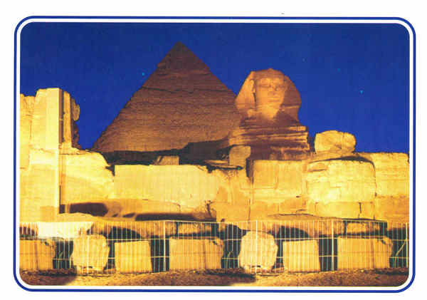 SN - Giz�, Som e luz nas pir�mides de Giz� - Dim. 15,7x11,1 cm - Edi��o El Faraana Advertising & Printing - Col. Am�lcar Monge da Silva (2005)