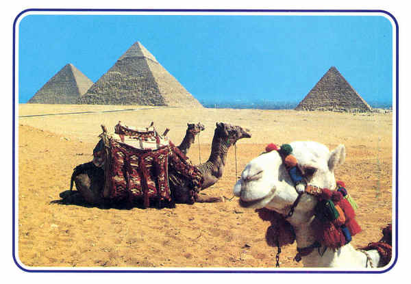 SN - Giz�, As Pir�mides - Dim. 15,7x11,1 cm - Edi��o El Faraana Advertising & Printing - Col. Am�lcar Monge da Silva (2005)
