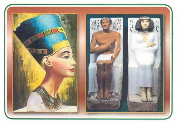 SN - Rainha Nefertiti - Dim. 15,7x11,1 cm - Edi��o El Faraana Advertising & Printing - Col. Am�lcar Monge da Silva (2005)