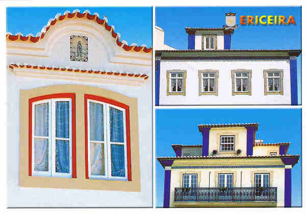 N.� ERC-0015 - ERICEIRA "Pedra e Cal". A Arte nas varandas e janelas. Costa de Lisboa PORTUGAL - Ed. ATLANTICPOST - Publicidade e Artes Gr�ficas,Lda - Tel. 214 342 080 - S/D - Dim. 15x10,5 cm. - Col. Manuel B�ia (2009).