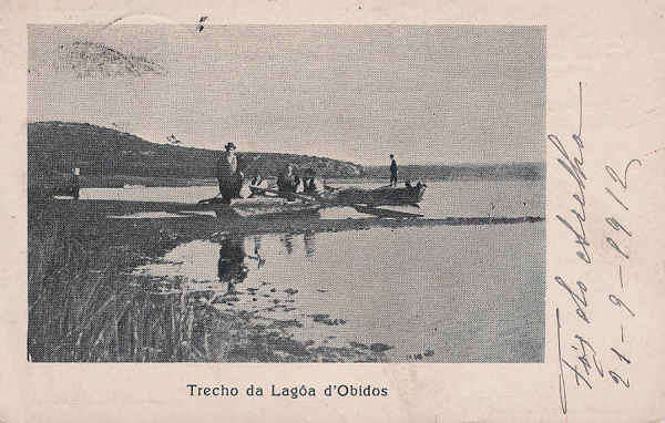 SN - Portugal. Caldas da Rainha. Foz do Arelho. Trecho da Lagoa de �bidos (1912) - Dim. 9x14