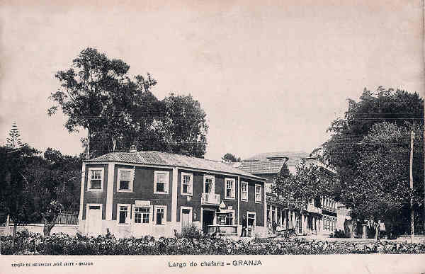 SN - Portugal. Granja (Vila Nova de Gaia). Largo do chafariz - Editor Henrique Jos� Leite - Dim. 14x9 cm. - Col. M. Chaby