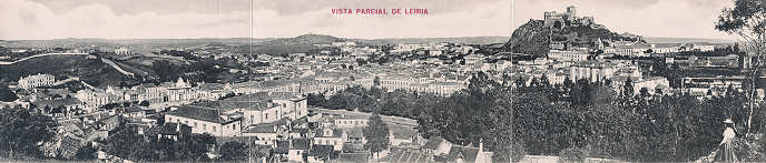SN - Portugal. Leiria - Vista Parcial - Edi��o de Francisco d'Almeida Teixeira - Dim. 9x41,5 cm. - Col. M. Chaby