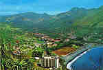 N.� 205 - MADEIRA Vista Geral da Ba�a de Machico - Ed. G�tica RUA N.S. DE F�TIMA 298 PORTO REPRESENTANTE NA MADEIRA CARV�O, MARTINS & SILVA,LDA - RUA DIREITA, 21 - FUNCHAL FABRICADO EM IT�LIA - SD - Dim. 14,8x10,4 cm. - Col. Manuel e F�tima B�ia (1975).