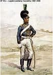 N� 33-4 - Legi�o Lusitana, Cavalaria, 1807/8 - Aguarela do Cor. Ribeiro Artur - Edi��o Jornal do Ex�rcito, 1983 - Dim. 15x10,5 cm - Col. A. Monge da Silva