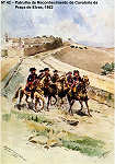N� 42 - Patrulha de Reconhecimento de Cavalaria da Pra�a de Elvas, 1862 - Aguarela do Cor. Ribeiro Artur - Edi��o Jornal do Ex�rcito S/D (1983?) - Dim. 15x10,5 cm - Col. A. Monge da Silva