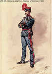 N� 201-23 - Oficial de Infantaria, Grande Uniforme em 1903 - Aguarela do Cor. Ribeiro Artur - Edi��o Jornal do Ex�rcito, 1987 - Dim. 15x10,3 cm - Col. A. Monge da Silva