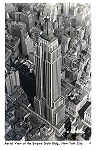 N� 2 - Aerial View of Empire State Building - Editor (Foto Spal Co ??), New York - Circulado em 1949 - Dim. 14,1x8,8 cm - Col. A. Monge da Silva