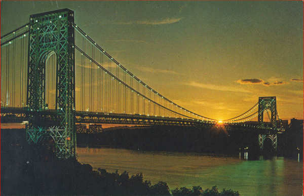 N� 116218 - George Washington Bridge (1) - Editor �Nesper�s Map & Guide�, New York - Dim. 13,8x8,9 cm - Col. A. Monge da Silva (c. 1960)