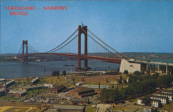 N� 156826 - Verrazano-Narrows Bridge - Editor �Nesper�s Map & Guide�, New York - Dim. 13,8x8,9 cm - Col. A. Monge da Silva (cerca de 1960)
