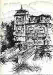 N� 1 - OEIRAS. Pal�cio do Marqu�s (s�c. XVIII). Desenhos � pena de Fernando Tavares -  - Ed. C�mara Municipal de Oeiras - 1999 - Dim. 14,8x10,5 cm. - Col. A. Monge da Silva