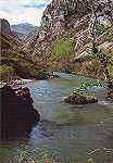 N� 107 - Picos da Europa. Rio Deva a su paso por el desfiladero de laHermida (Acabamento rugoso) - Ediciones Secilia, Zaragoza - Dim. 15x10,4 cm - Col. Am�lcar Monge da Silva (1992)