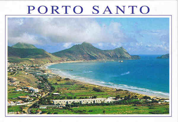 N.� 27 PS - PORTO SANTO (Madeira) - Ed. ESCUDO DE OURO Distribuidor: FRANCISCO RIBEIRO-Rua Nova de S. Pedro,27-29 9000 FUNCHAL,Madeira (Tel.223930) Printed in Spain by FISA-Barcelona  Foto: A. Sp�nola - SD - Dim. 14,8x10,3 cm - Col. Manuel B�ia (1997).