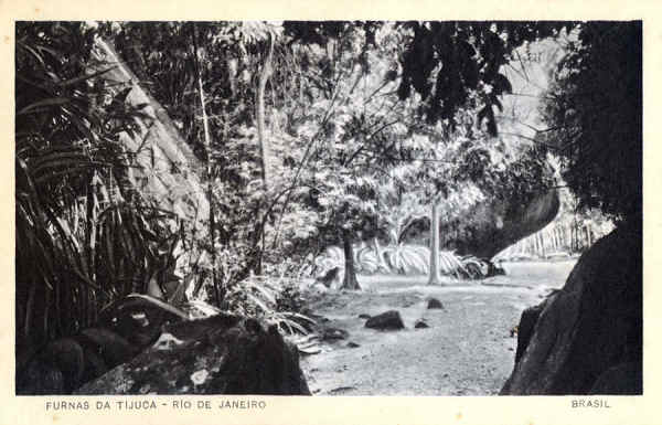 SN - Furnas da Tijuca - Dim. 13,8x9 cm  - Editor Comiss�o Brasileira dos Centen�rios de Portugal - Col. A. Monge da Silva (1940)