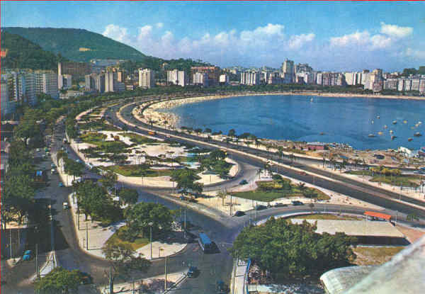N� 23 - Praia do Botafogo e Av. Beira-mar - Dim. 14,8x10,4 cm - Editora Mercator, S Paulo - Circulado em 1970 - Col. A. Monge da Silva (1970)