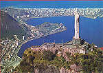 N� 67 - Vista a�rea do Corcovado - Dim. 14,8x10,4 cm - Editora Mercator, S Paulo - Circulado em 1971 - Col. A. Monge da Silva (1969)
