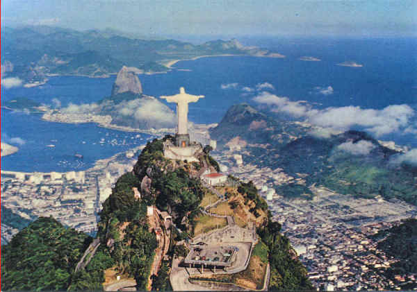 N� 07 - Vista do Corcovado 2 - 15,0x10,5 cm - Editora Gr�fica Franco Brasileira, Rio -  Col. A. Monge da Silva (1970)