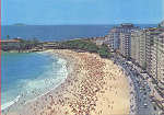 N� 144 - Praia de Copacabana 1 - 15x10,5 cm - Editora Gr�fica Franco Brasileira, Rio -  Col. A. Monge da Silva (1970)