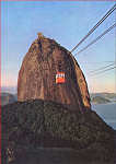 N� 184 - Bondinho da Urca-P�o de A��car - Dim. 15,0x10,5 cm - Editora Gr�fica Franco Brasileira, Rio -  Col. A. Monge da Silva (1970)
