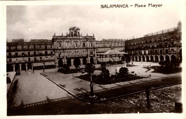 S/N - SALAMANCA-Plaza Mayor - Editor n�o indicado - S/D - Dimens�es: 13,8x8,8 cm. - Col. Carneiro da Silva (Circulado em 30/12/1934)