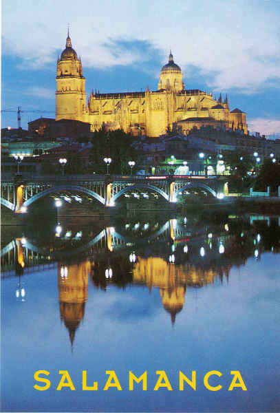 N� 164 - Salamanca. Catedral Nocturna - Ed. Arribas - Dim. 15x10,3 cm - Col. M�rio Silva