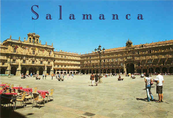 N� 166 - Salamanca. Plaza Mayor - Ed. Arribas - Dim. 15x10,3 cm. -  Col. M�rio Silva