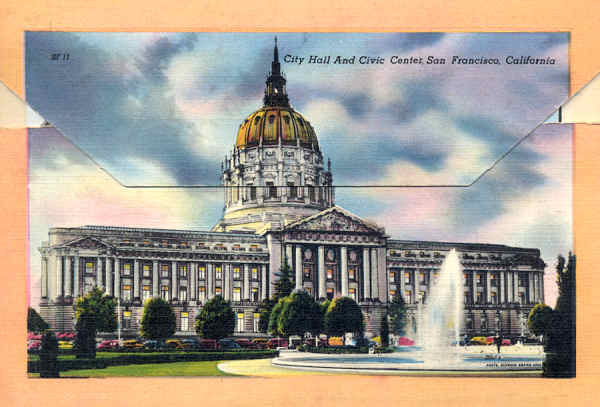 SF00 - San Francisco - Carteiral com 18 postais - Edi��o an�nima Fotos de Redwood Empire Assm - Dim. 15,5x10,8 cm - Col. Am�lcar Monge da Silva (1940)